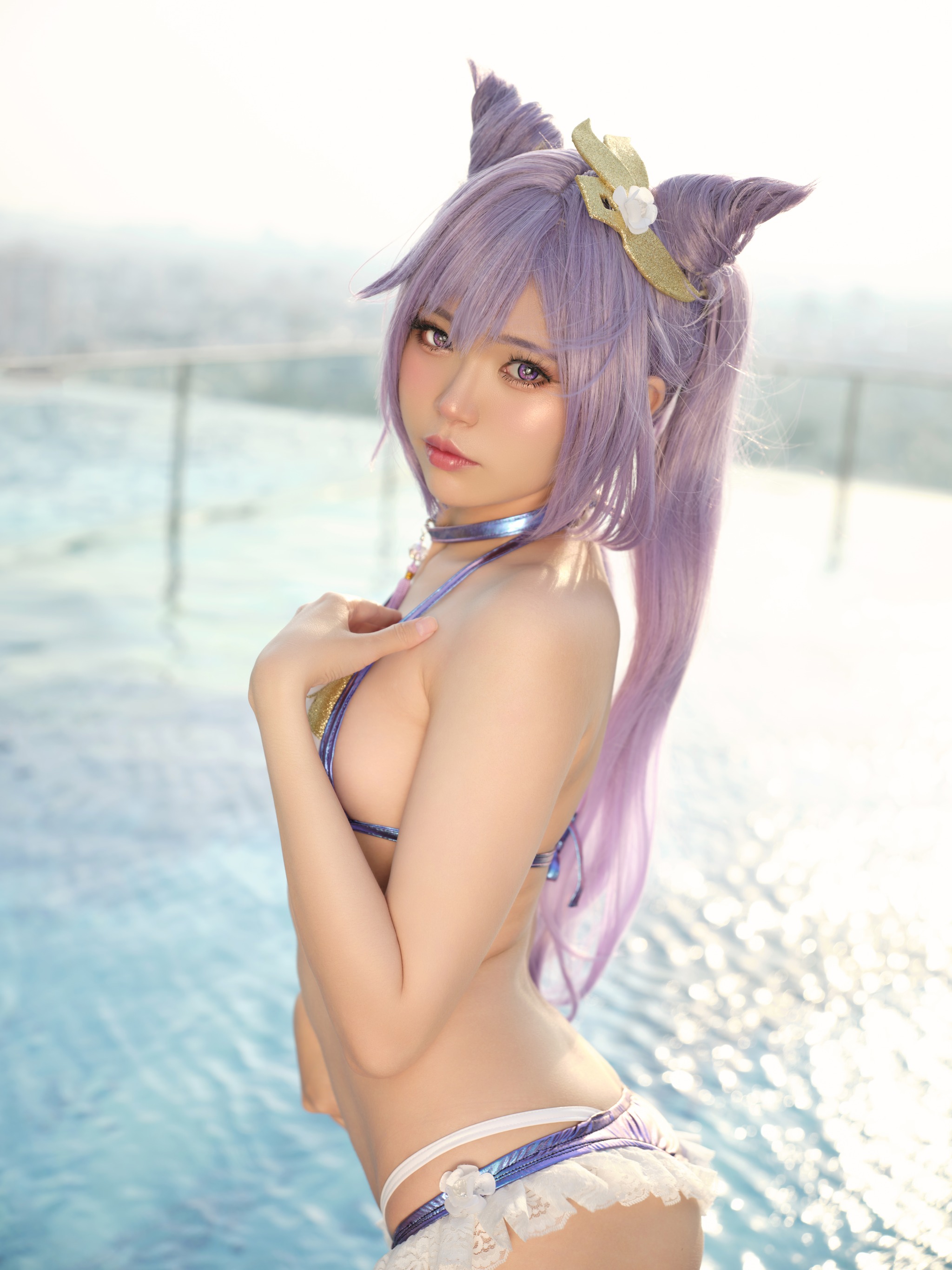 图片[1]-ZinieQ – NO.125 Keqing Swimsuit[15P]-XikXak